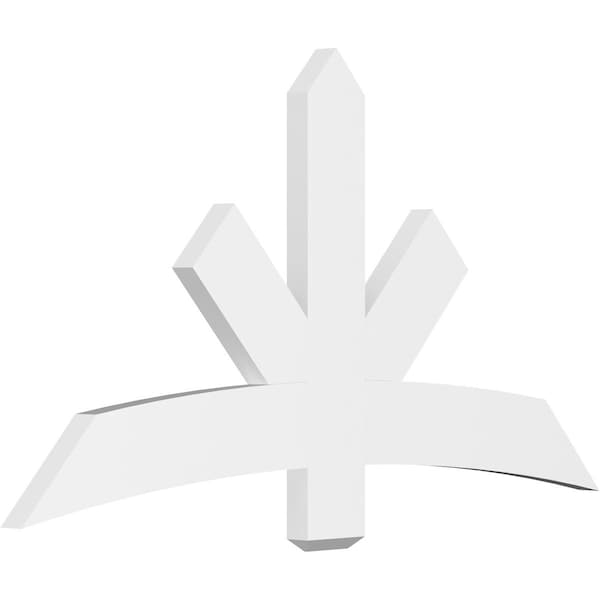 Ekena Millwork Alberta Architectural Grade PVC Gable Bracket, 60"W x 32 1/2"H x 2"D x 6"F, 13/12 Pitch GBP060X33X0206ALB00 - main